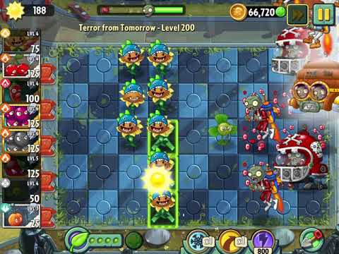 PvZ 2 Terror from Tomorrow Level 200