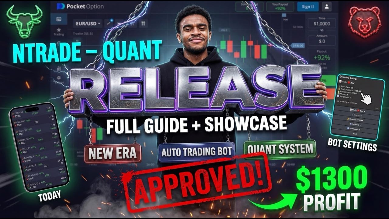 BINARY OPTIONS RELEASE OF NEW TRADING ROBOT - FULL AUTOMATION TRADING QUANT - FULL GUIDE + SHOWCASE