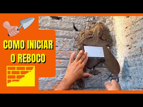COMO INICIAR O REBOCO DA PAREDE