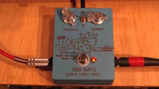 Video thumbnail for Latent Lemon Audio 1000 Hurts Pedal (now called Hurts)  - P90 pickups - Harmonic Percolator by latentlemon