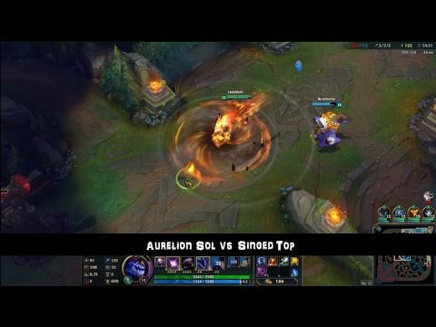 [PBE] Aurelion Sol v Singed Top full game 3-8-2016