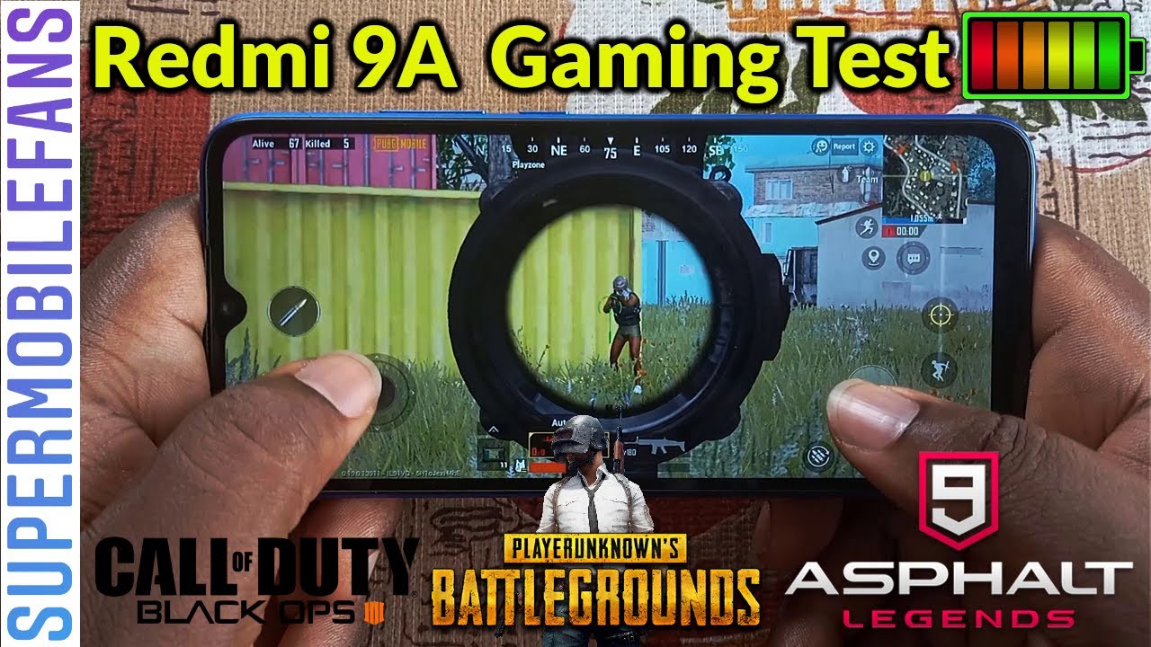 Redmi 9A "Helio G25" Gaming Test: PUBG | COD | Asphalt 9 + Battery Test!