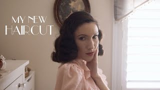 My vintage 1940s haircut - The shortest I've cut it! | Carolina Pinglo