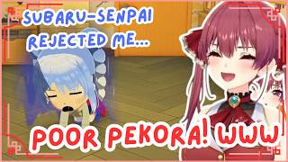 Pekora Gets DEPRESSED After Subaru GHOSTS Her… She FALLS For Marine INSTEAD! 😭😱 | Hololive Clip