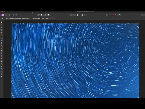 Affinity Photo tutorials - Enhance Star Trails