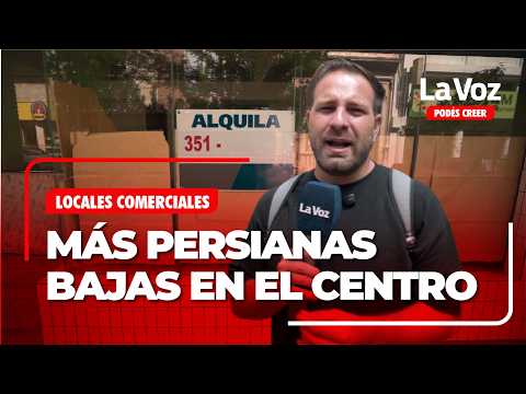 Más persianas bajas en el centro de Córdoba: crece la vacancia de locales comerciales