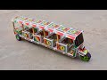 How To Make Tractor Trolley With Matchbox Top Diy Making Mini Garage For Rickshaw Construction 9