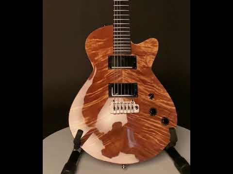 Hancock Guitars Auburn Custom Electric Gutiar - Wild Curly Queensland Maple Carved Top image 12