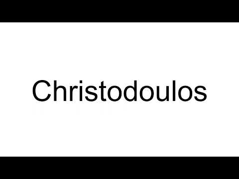 How to Pronounce Christodoulos (Greek)