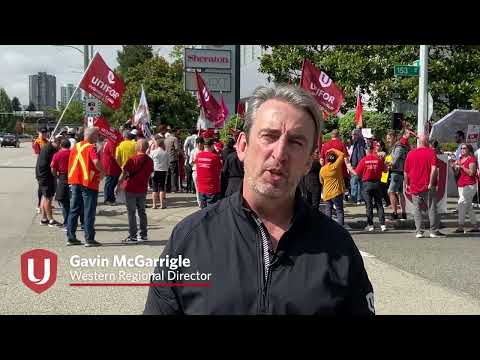 Rally for Sheraton Guildford Workers