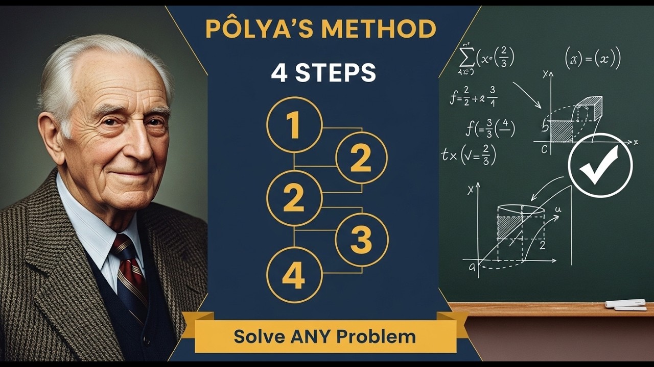 Pólya's 4-Step Method: Solve ANY Problem Like a Mathematician | Problem-Solving Framework