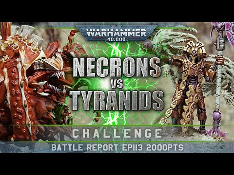 Necrons vs Tyranids Warhammer 40K Battle Report 9th Ed 2000pts CTS113 THE SANDS OF KHEPRI!