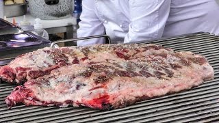 Street Food from Cuba. Grilled Meats Seen in Italy at the Turin Street Food Parade