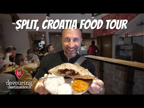 Split Croatia Food Tour + Top Croatian Food + Top Restaurants From Our Split Croatia Travel Vlog 4K