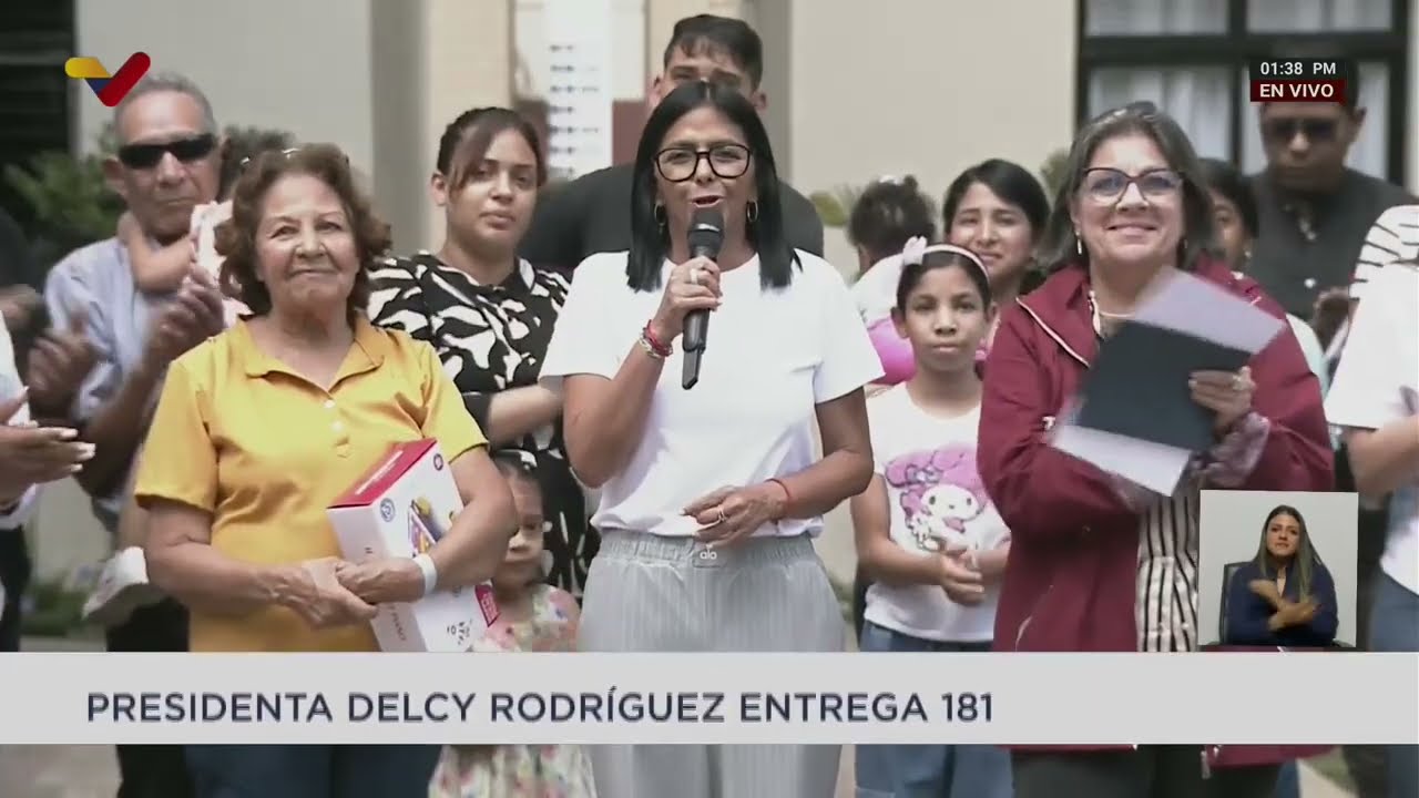 Delcy Rodríguez entrega 181 viviendas en Ciudad Tiuna, 28 de septiembre de 2026