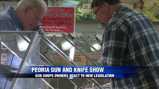 Gun dealers react to new Illinois regulations at Peoria Gun and Knife Show