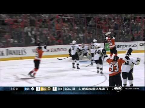 No goal high stick Scott Hartnell Mar 7 2013 Pittsburgh Penguins vs Philadelphia Flyers NHL Hockey