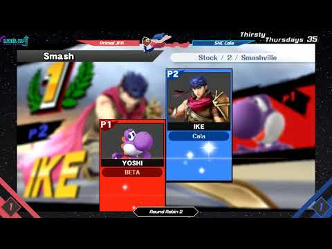 Primal JFK (Yoshi) vs SHC Cala (Peach, Ike, Corrin) - RR2