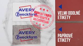 Avery Zweckform etikety 210mm x 148mm, A4, matné, biele, 2 etikety, veľmi odolné, balené po 20 ks, L4717-20
