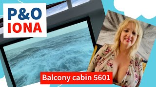 Balcony views from cabin 5601 on P&O Iona