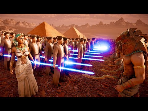 10,000,000 EGYPTIAN WARRIORS vs 200,000 JEDI KNIGHTS, CLEOPATRA | Ultimate Epic Battle Simulator 2