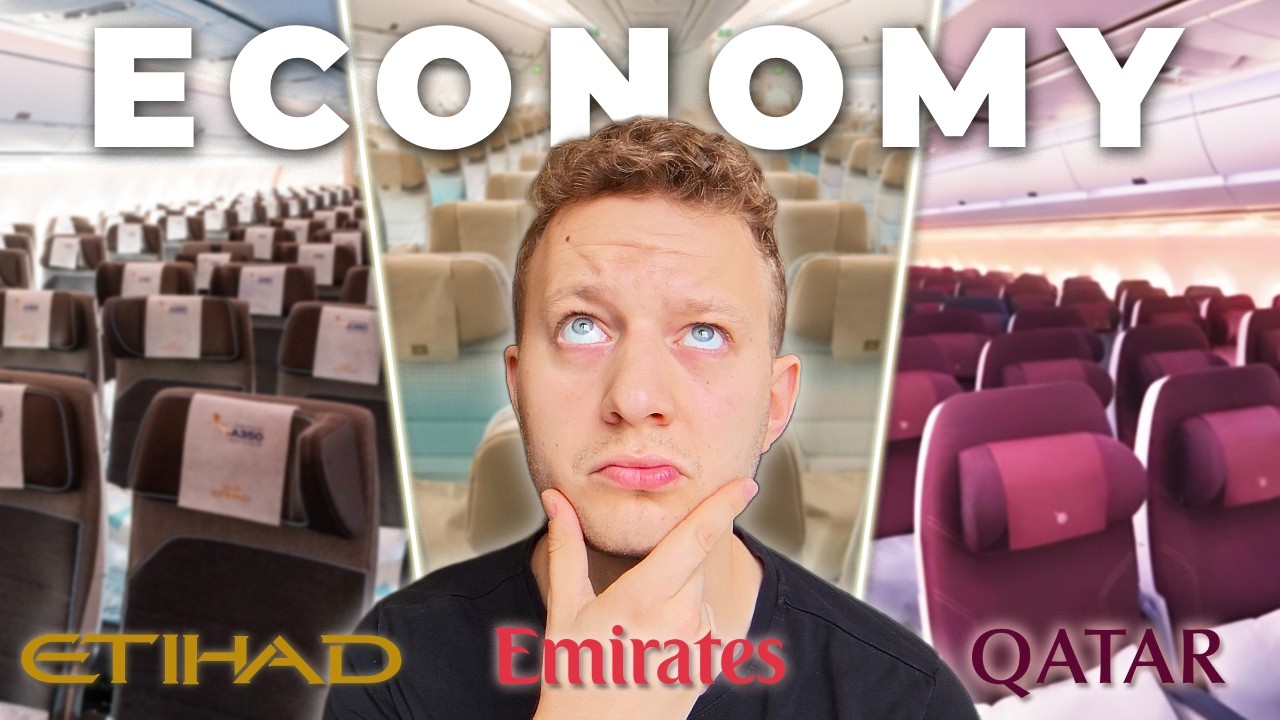 I flew EMIRATES vs ETIHAD vs QATAR to find the BEST ECONOMY (One is CLEARLY better!)