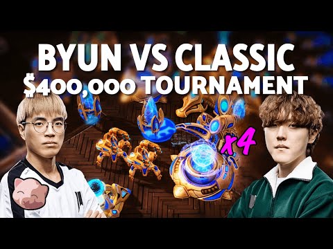 BYUN vs CLASSIC'S Sick 4-Robo Strat! | $400k Gamers8 Group Stage (Bo3 PvT) - StarCraft 2