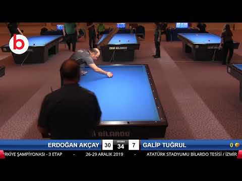 ERDOĞAN AKÇAY & GALİP TUĞRUL Bilardo Maçı - 2020 TK 1.ETAP ANTALYA-3.ÖN ELEME