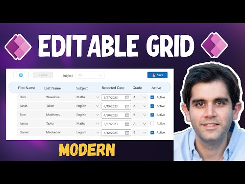 Power Apps Editable Grid using Gallery & Modern Controls (2023)