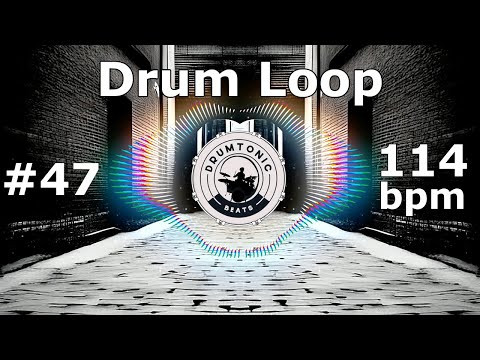 #47 Drum Loop 114 bpm 🥁 Bass Guitar Backing Tracks 🥁 DrumTonic Beats