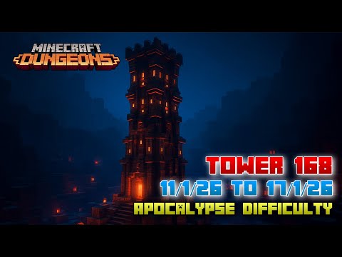 The Tower 168 [Apocalypse] Full Climb, Guide & Strategy, Minecraft Dungeons Fauna Faire