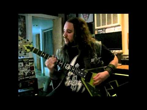 Ryan Waste of Municipal Waste Thrashing His Kahler Tremolo