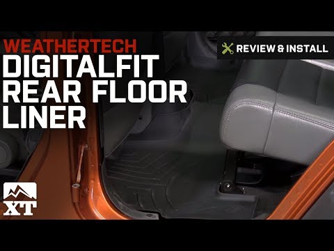 Jeep Wrangler Weathertech DigitalFit Rear Floor Liner - Black (2007-2017 JK 4 Door) Review & Install