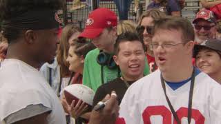 Behind The Scenes: Post-Practice Fan Interaction with Special Olympic Athletes