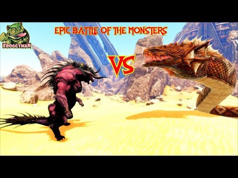 EPIC Behemoth VS WORLD SNAKE BATTLE NEW ARK MODDED