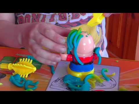 набор стильные прически/тесто для лепки/аналог плэй до "сумасшедшие прически"