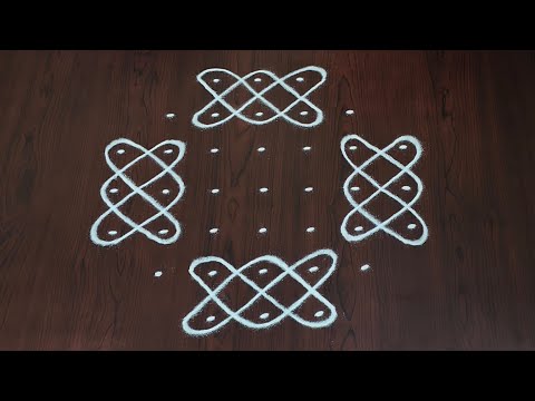 7×3dots melikala muggulu|easy rangoli|daily chukkala muggulu||sikku,kambhi,neli kolams|#Nice Rangoli