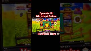 My first win - Dynamite hit - Win jackpot feature #casino -#slot #bigwin #shorts