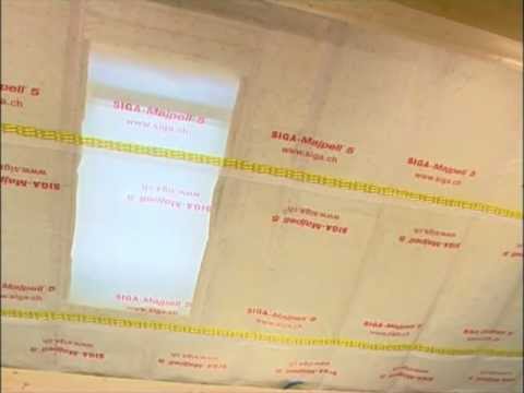 SIGA Sicrall 60 - Überlappung und Plattenstoss luftdicht verkleben