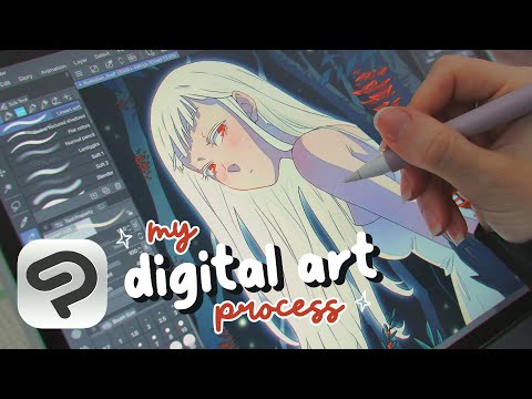how I use CLIP STUDIO PAINT 🍄 process explained! ✨