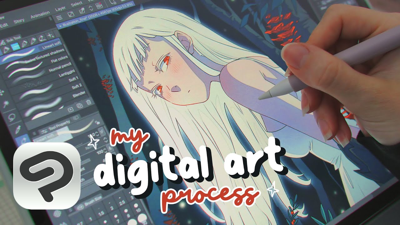 how I use CLIP STUDIO PAINT 🍄 process explained! ✨