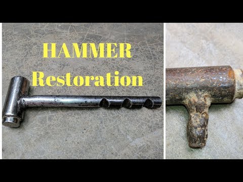 Rusted Hammer of builder  - Impossible Restoration - Mr. NVC Diy Step by Step Video