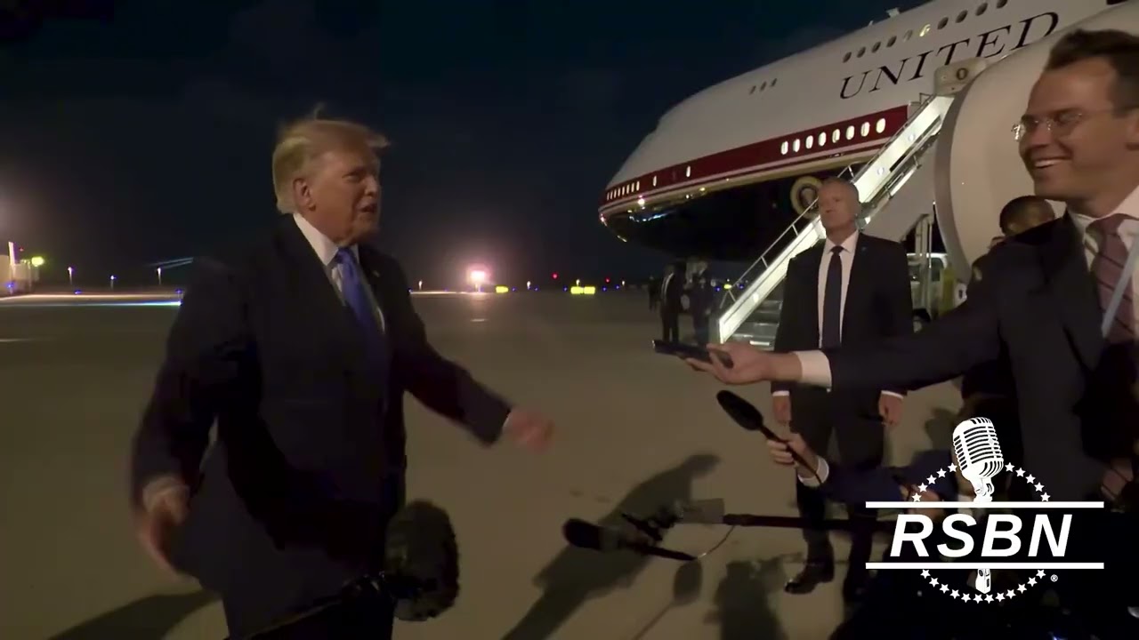 WATCH: President Trump Speaks to the Press at LAX Following Flight From D.C. - 08/05/26