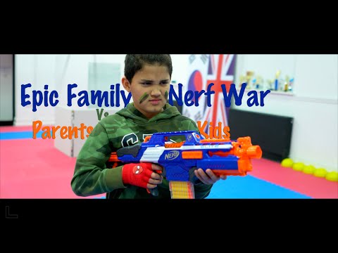 Epic Family Nerf War | Parents Vs Kids