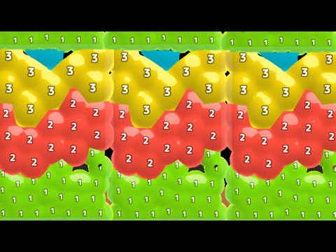 Melty Bubble vs Alphabet Jelly Puzzle - 2048 ball game Gameplay walkthrough Android, iOS Levels #3