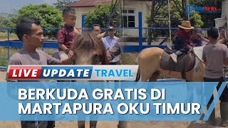 Berkuda Gratis di Taman Wisata Edukasi Martapura OKU Timur, Dilatih untuk Tetap Aman bagi Anak-anak