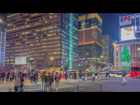 [4K] Seoul Best Place to Tour | Evening Walk Near Seoul City Hall  | Seoul, South Korea (Dec 2025)