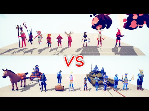 LEGACY Team vs Team of Wizards - Totally Accurate Battle Simulator TABS