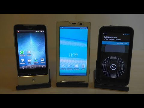 Sony Ericsson vs Motorola vs HTC Incoming Calls