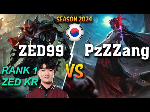 ZED99 vs PzZZang - BEST ZED KR vs PzZZang YONE Mid - Patch 14.9 KR Ranked GRANDMASTER | lolrec
